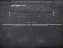 Tablet Screenshot of myboxingnews.com